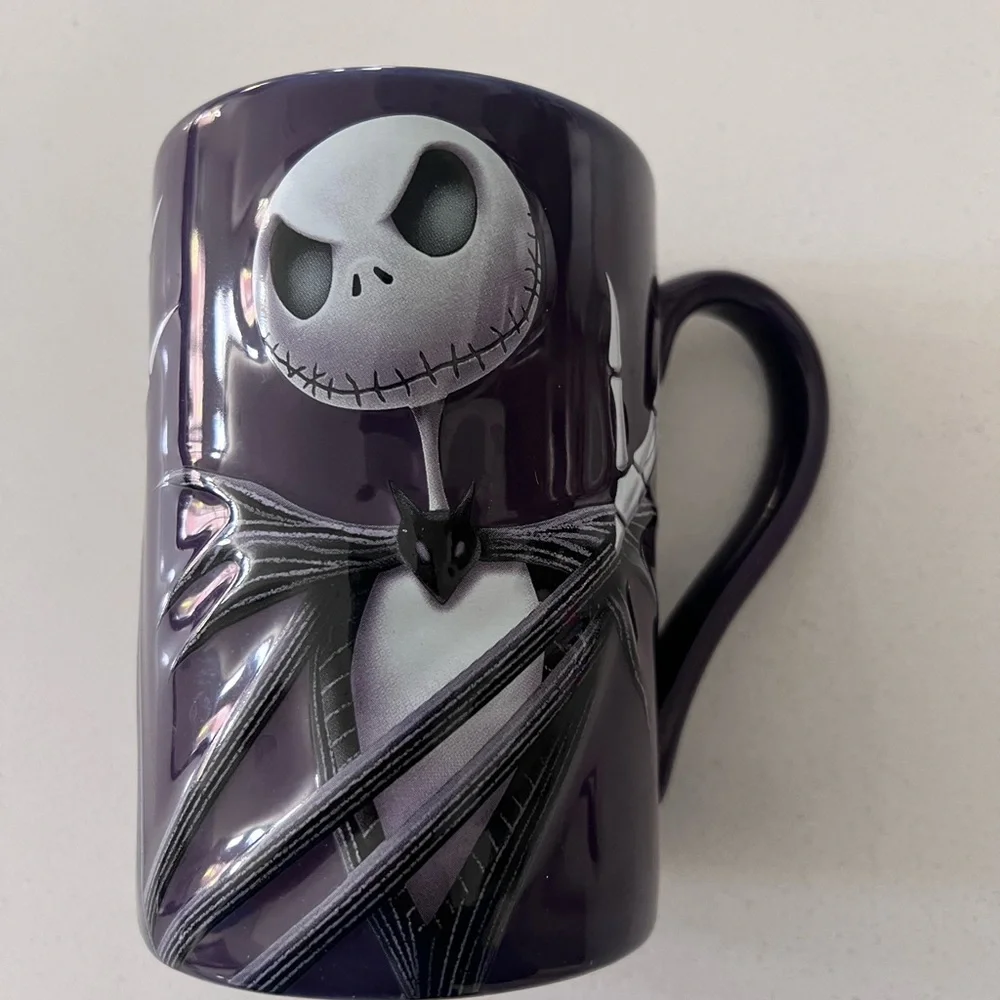 Jack Skellington Nightmare Before Christmas Disney Store‎ 3D Purple Mug